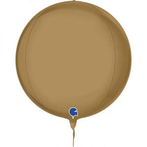 Globe 4D Platinum Champagne Foil Orbz Balloon UNINFLATED