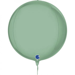 Globe 4D Platinum Tiffany Foil Orbz Balloon UNINFLATED
