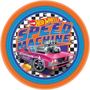 Hot Wheels Paper Dinner Plates - Pack of 8