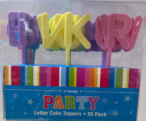 Cake Topper Letters Pack of 55