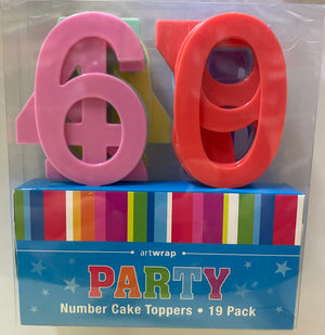 Cake Topper Numbers Pack of 19
