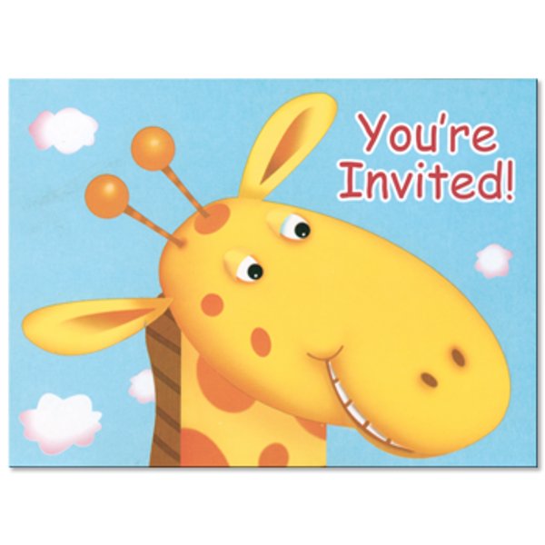 Jungle Buddies Invitation Card
