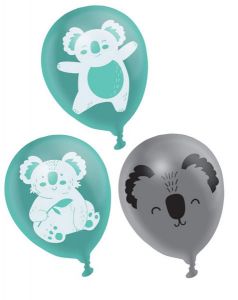 30cm Koala Latex Balloons UNINFLATED - Pack of 6