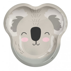 Koala Shaped Paper Dinner Plates - Pack of 8