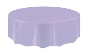 Lavender Plastic Round Tablecover