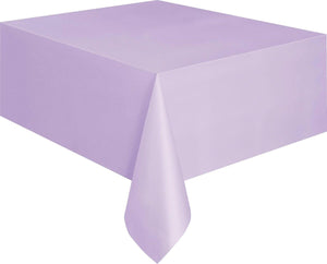 lavender Plastic Rectangle Tablecover