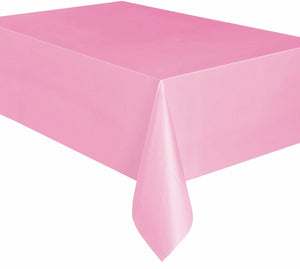 Pink Plastic Rectangle Tablecover