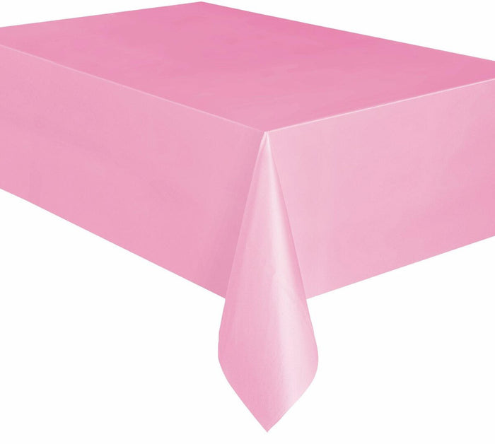 Pink Plastic Rectangle Tablecover