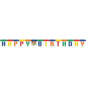 Lego Party Jumbo Letter Happy Birthday Banner