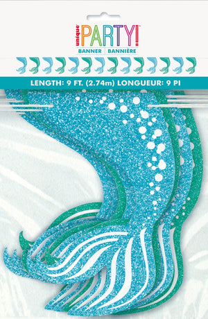 MERMAID GLITTER GARLAND 2.74M (9')