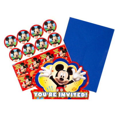Mickey Mouse Shaped Party Invitations