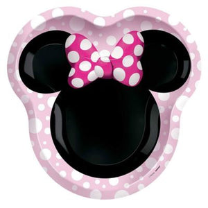 Minnie Mouse Forever Shaped Paper Dinner Plates - Pack of 8