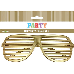 Novelty Glasses Gold