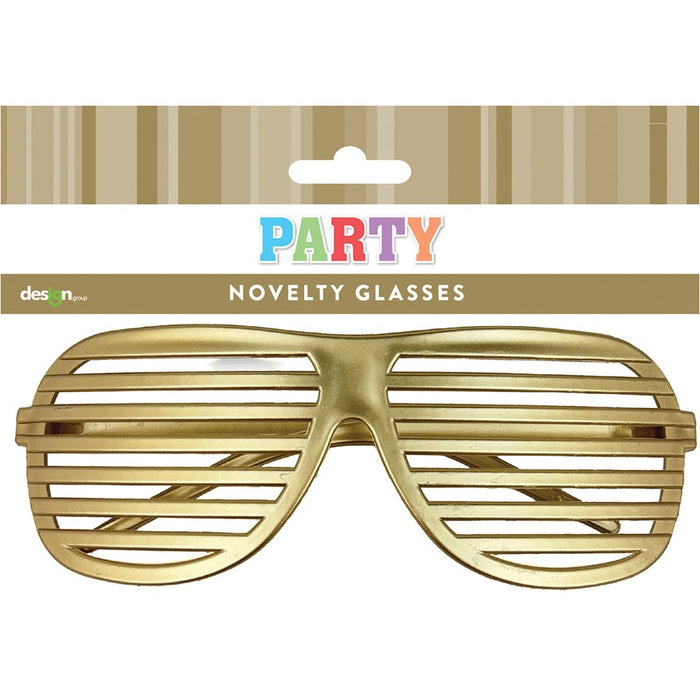Novelty Glasses Gold