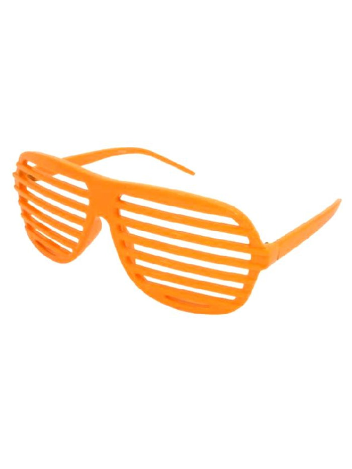 Novelty Glasses Neon Orange