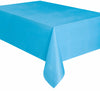 Powder Blue Plastic Rectangle Tablecover
