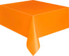 Orange Plastic Rectangle Tablecover