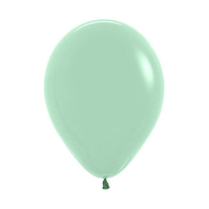 11 Inch Round Pastel Dusk Green Tea Sempertex Plain Latex Balloons UNINFLATED
