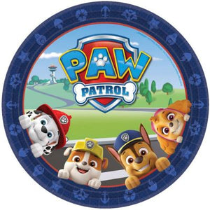 Paw Patrol Adv Party Paper Dinner Plates - Pack of 8