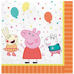 Peppa Pig Confetti Lunch Napkin - Pack of 16