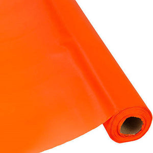 Orange Plastic Tablecover Roll