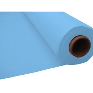 Pastel Blue Plastic Tablecover Roll