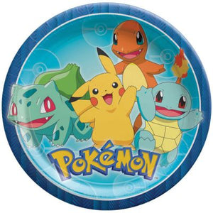 Pokemon Classic Paper Plates - Pack of 8