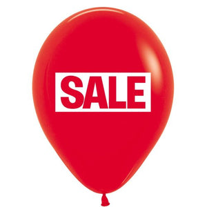11 Inch Red Sale Printed Latex Balloons UNINFLATED