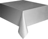 Silver Plastic Rectangle Tablecover