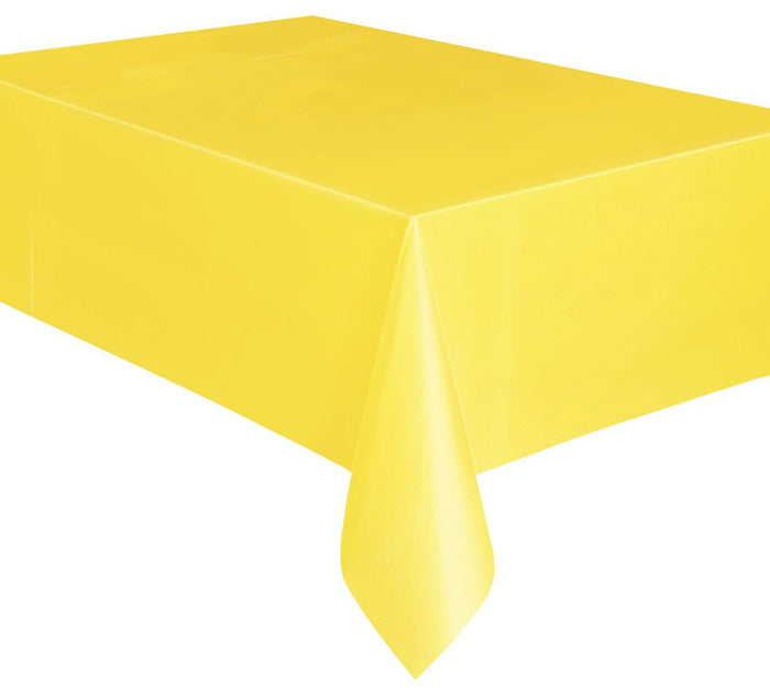 Yellow Plastic Rectangle Tablecover