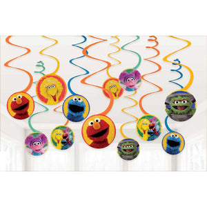 Sesame Street Spiral Swirls Hanging Decorations