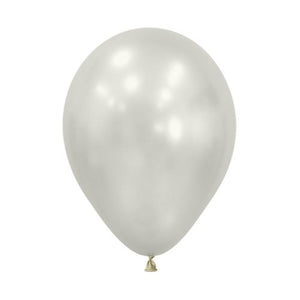 5 Inch Round Silk Oyster White Pack of 50 Sempertex Plain Latex Balloons UNINFLATED