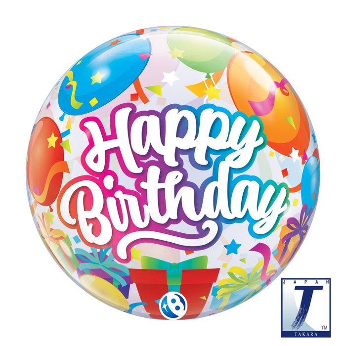 Takara Bubble 56cm (22") Birthday Surprise Balloon UNINFLATED