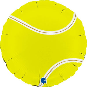 45cm Tennis Ball Round Foil Balloon UNINFLATED