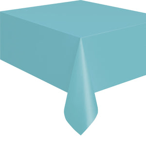 Terrific Teal Plastic Rectangle Tablecover