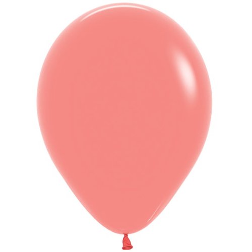 5 Inch Round Tropical Coral Pack of 100 Sempertex Plain Latex Balloons UNINFLATED