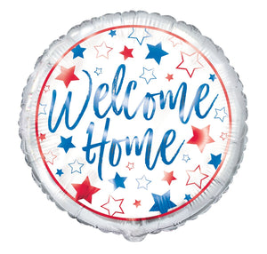 18 inch Welcome Home Foil Balloon UNINFLATED