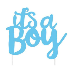 It's A Boy Party Cake Topper