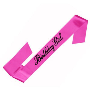 Birthday Girl Sash- Pink