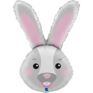Bunny Head Super Shape Foil Balloon UNINFLATED