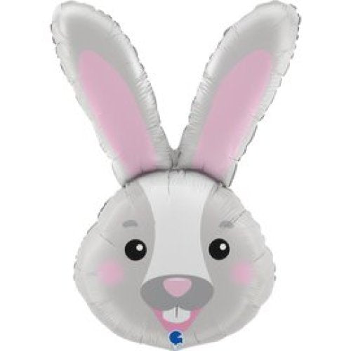 Bunny Head Super Shape Foil Balloon UNINFLATED