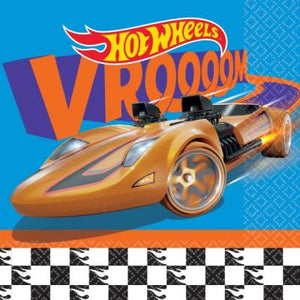 Hot Wheels Paper Lunch Napkins - Pack of 16