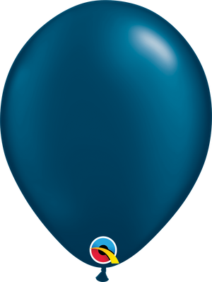05 Inch Round Pearl Midnight Blue Qualatex Plain Latex Balloons UNINFLATED