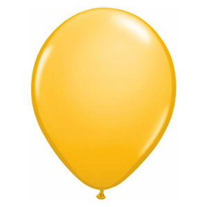 11 Inch Round Goldenrod Qualatex Plain Latex Balloons UNINFLATED