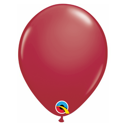 11 Inch Round Maroon Qualatex Plain Latex Balloons UNINFLATED