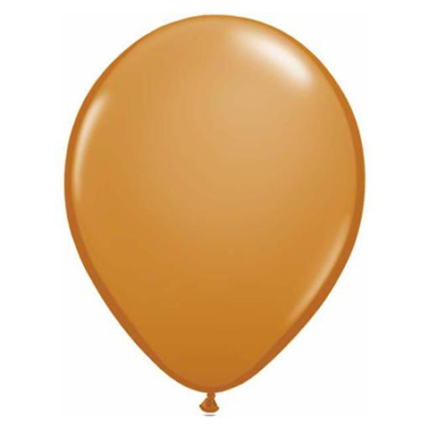 11 Inch Round Mocha Brown Qualatex Plain Latex Balloons UNINFLATED