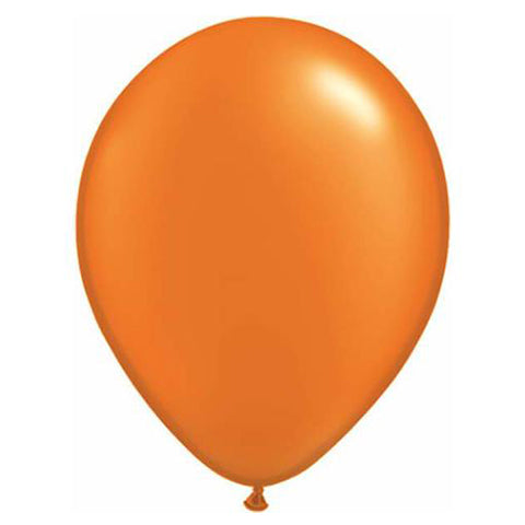 11 Inch Round Pearl Mandarin Qualatex Plain Latex Balloons UNINFLATED
