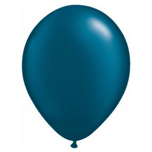 11 Inch Round Pearl Midnight Blue Qualatex Plain Latex Balloons UNINFLATED