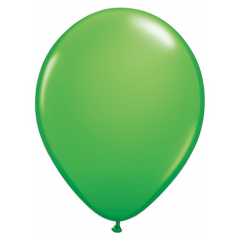 11 Inch Round Spring Green Qualatex Plain Latex Balloons UNINFLATED