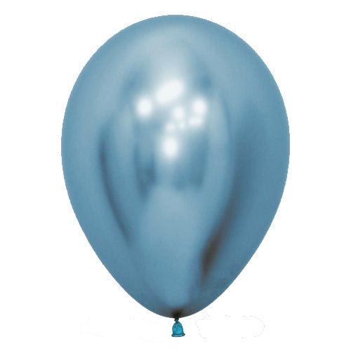 5 Inch Round Reflex Blue Sempertex Plain Latex Balloons UNINFLATED